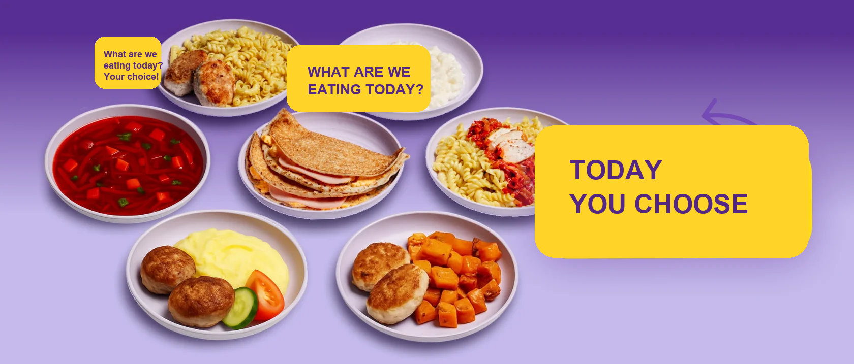 Today you choose meal banner